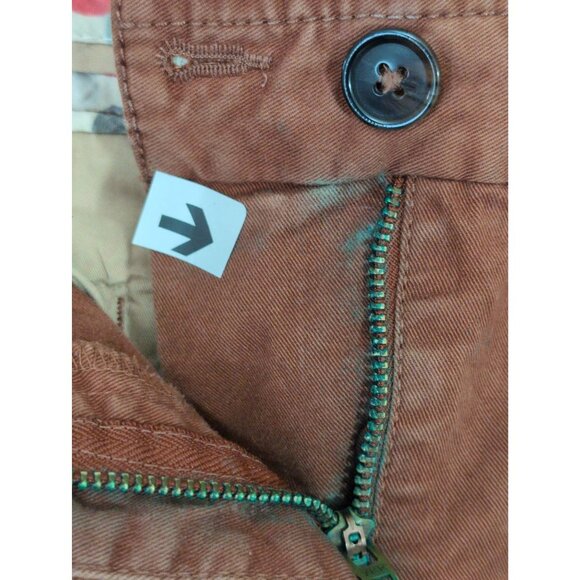 Boden Chino Pants Womens 6 Brown Straight Leg Mid Rise Flat Front Preppy Classic - Picture 8 of 12